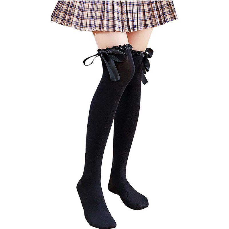 Shuclass ニーハイソックス レディース靴下 オーバーニーソックス 滑り止め付き ソックス 着圧 Cosplayや制服用 ニーハイ 黒 ストレージリク 通販 Yahoo ショッピング