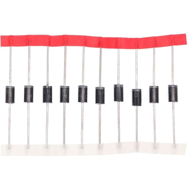 HUABAN 10PCS SR560 (SB560) ショットキーバリアダイオード 5A 60V DO-201AD (DO-27) Axia ...