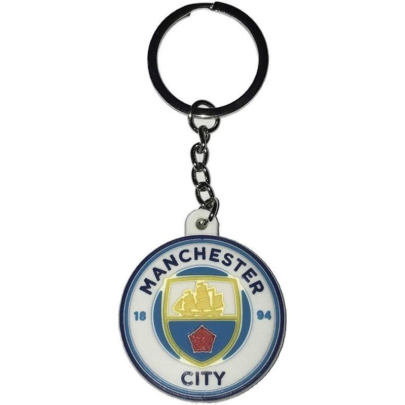 最大91 オフ マンチェスターシティ B エンブレムラバーキーホルダー Kr162 Materialworldblog Com