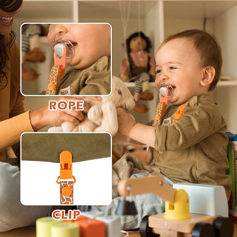 大注目 Lihao おしゃぶりホルダー おしゃれ プラスチック製 6本入 クリップ付き Materialworldblog Com