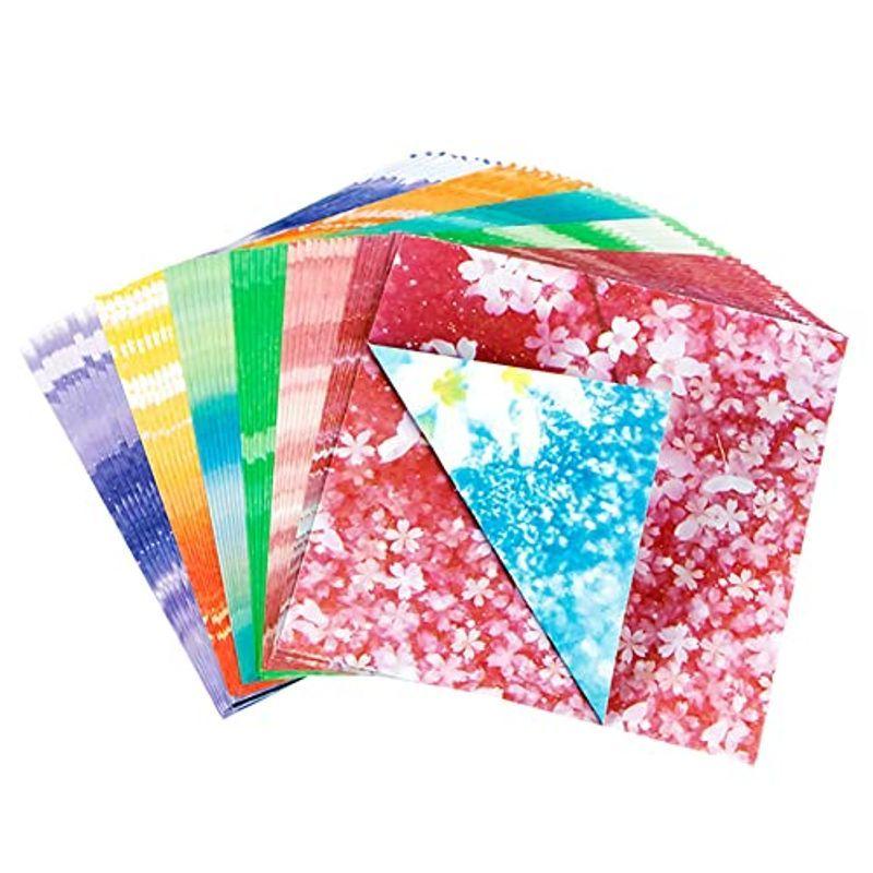 Shttown 折り紙 両面 柄 おりがみ カラフル 模様付き 可愛い おしゃれ 千羽鶴 Diy 7cm 100枚セット Bタイプ ストレージリク 通販 Yahoo ショッピング