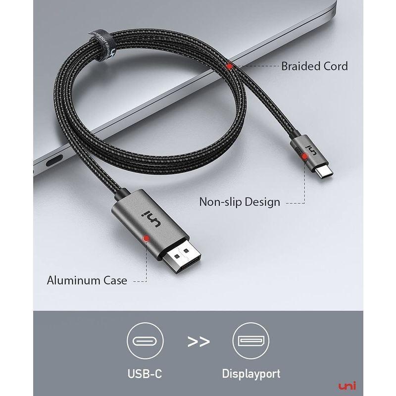 USB C Displayport変換ケーブルThunderbolt 3/ 4K@60Hz/ 1.8m uni Type C Display｜strageriku｜05