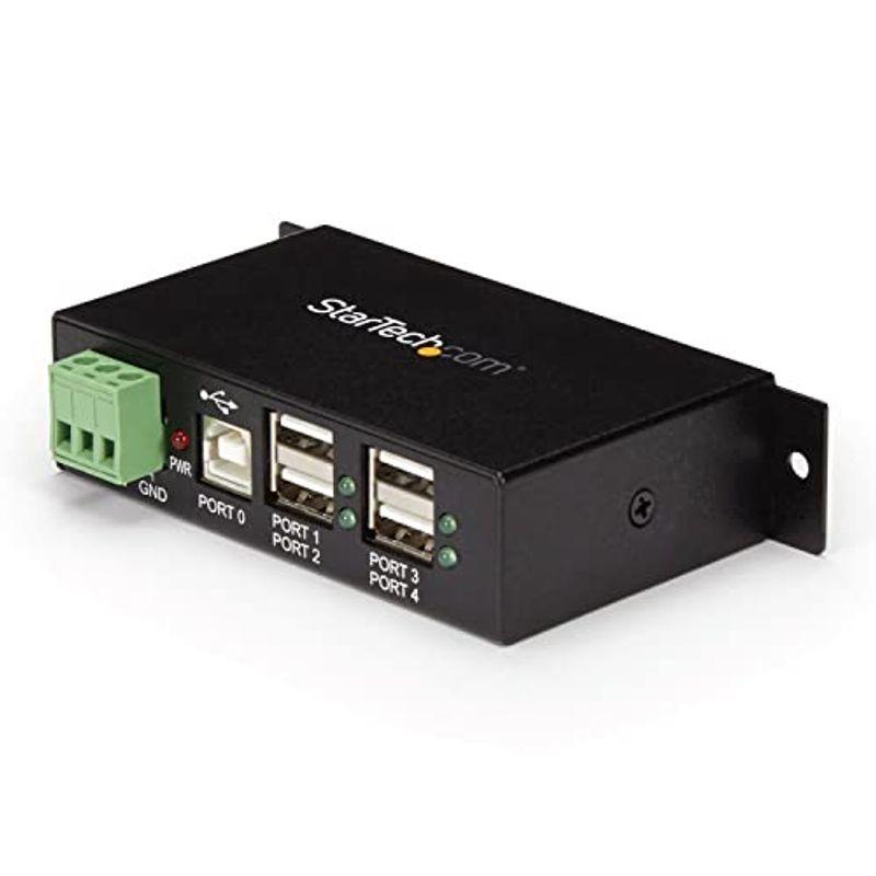 StarTech.com 4ポート産業用USB 2.0 ハブ ESD保護 ウォールマウント対応 ST4200USBM