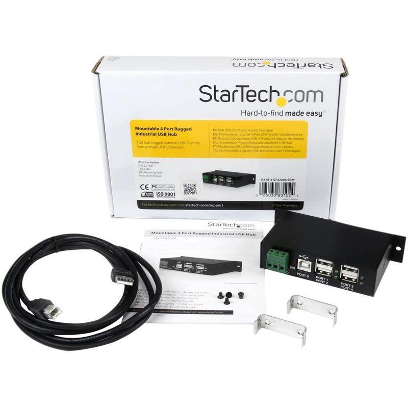 全国総量無料で StarTech.com 4ポート産業用USB 2.0 ハブ ESD保護 ウォールマウント対応 ST4200USBM