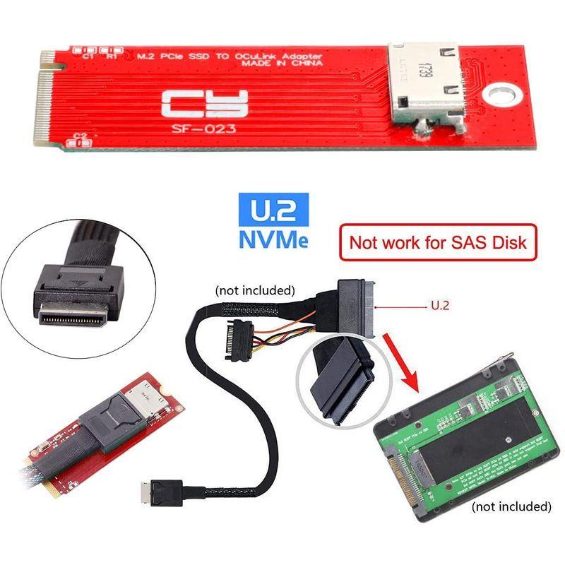 Cablecc PCI-E 3.0 M.2 M-Key to Oculink SFF-8612 SFF-8611 ホスト