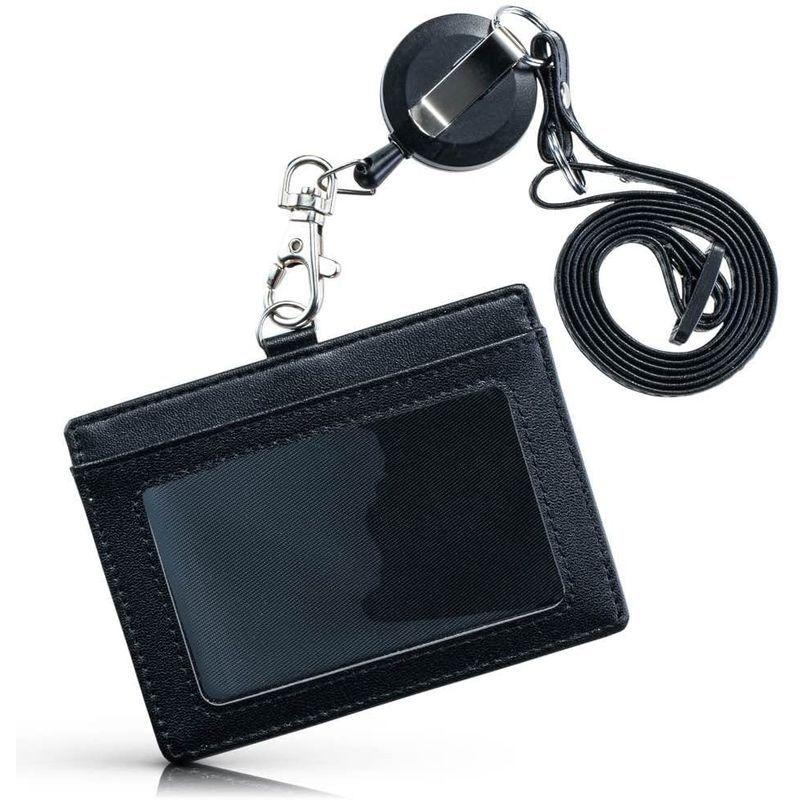 idカードホルダー ネームホルダー 頑丈なクリップ付き伸縮リール