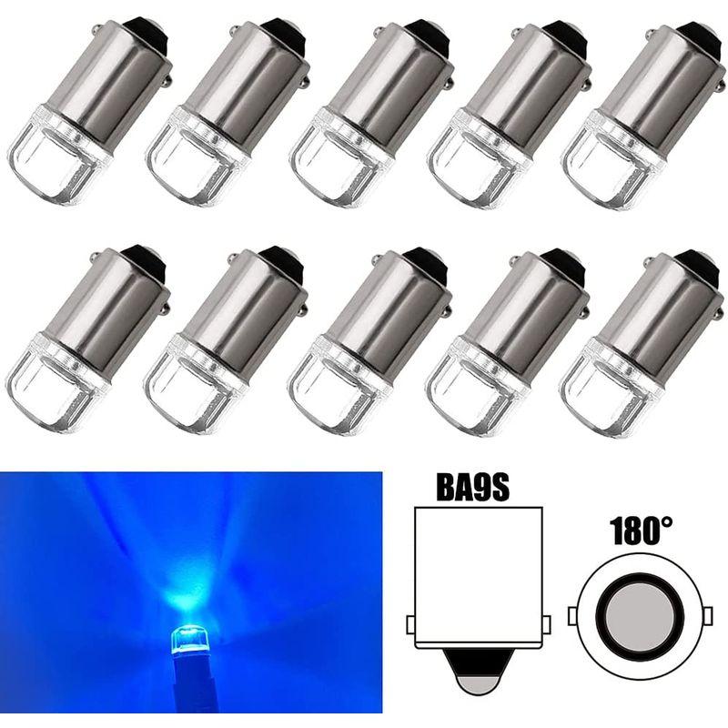 贈答品NAKOBO BA9S G14 ブルー LED 12V T4W ポジションランプ ナンバーランプ ルームランプ 10個セッ T8.5 LED 内装用品 BA9S G14 T8.5 LED ランプ ブルー 10個 青 ライト バルブ