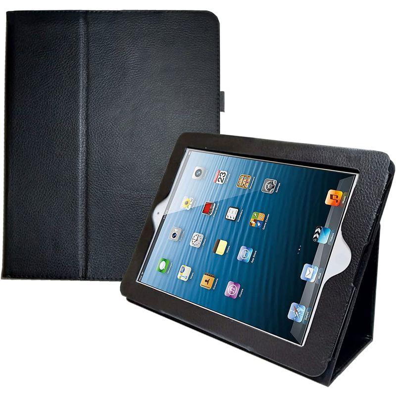 ハル電子 Apple 初代 iPad1 専用 ケース スタンド型 レザー風 (ブラック)｜strageriku｜02