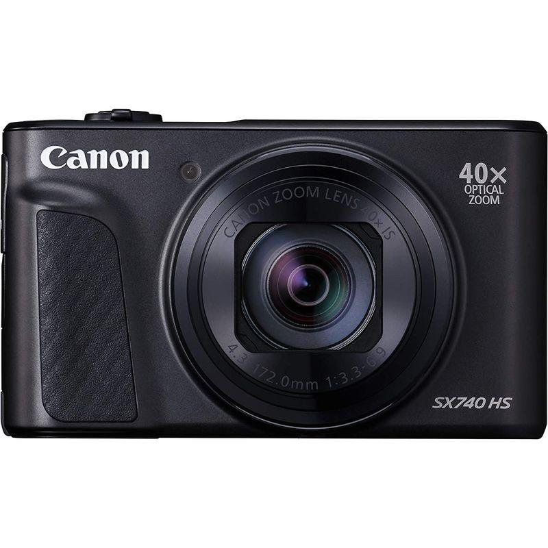 Canon　コンパクトデジタルカメラ　PowerShot　光学40倍ズーム　4K動画　ブラック　SX740　HS　Wi-Fi対応　PSSX7