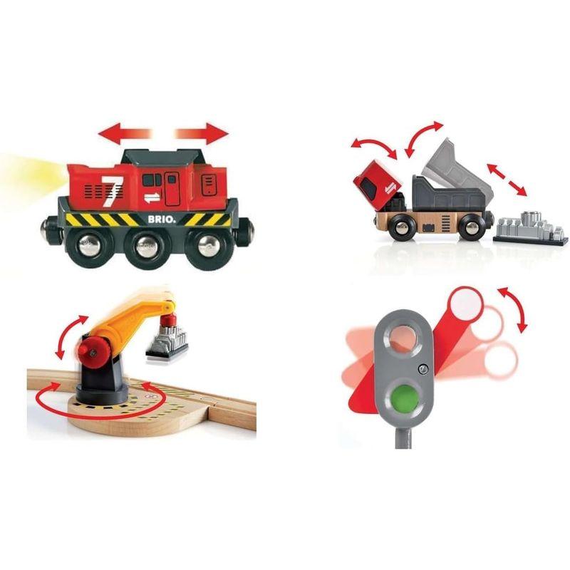 BRIO (ブリオ) WORLD カーゴレールデラックスセット 全54ピース 対象 