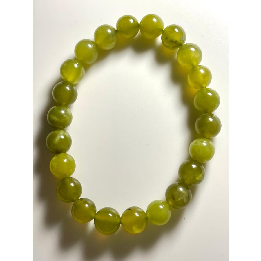 ミルキー サーペンティン 蛇紋石 ブレスレット 天然石 パワーストーン