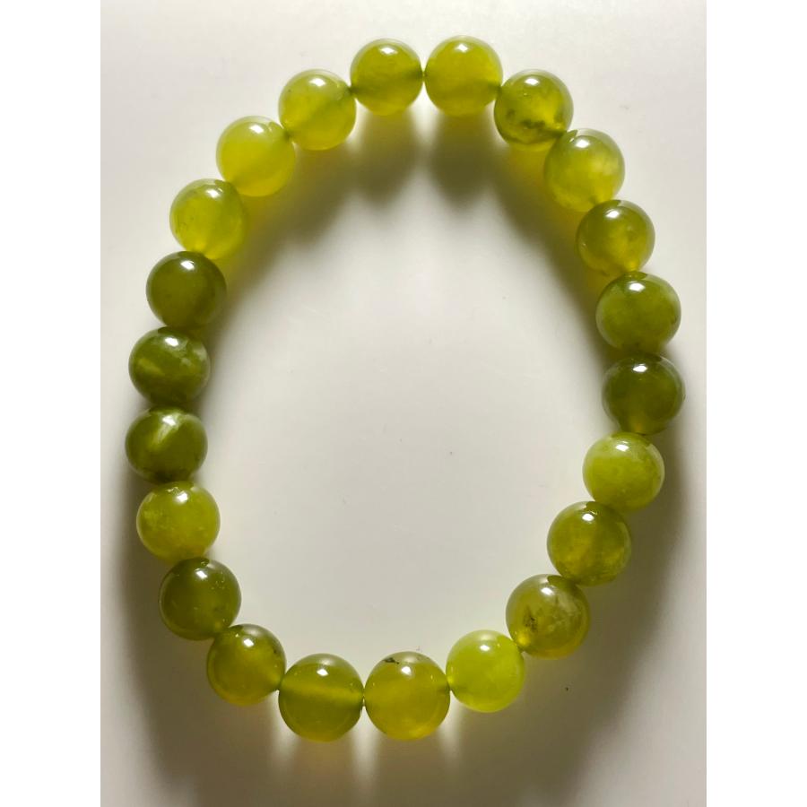 ミルキー サーペンティン 蛇紋石 ブレスレット 天然石 パワーストーン