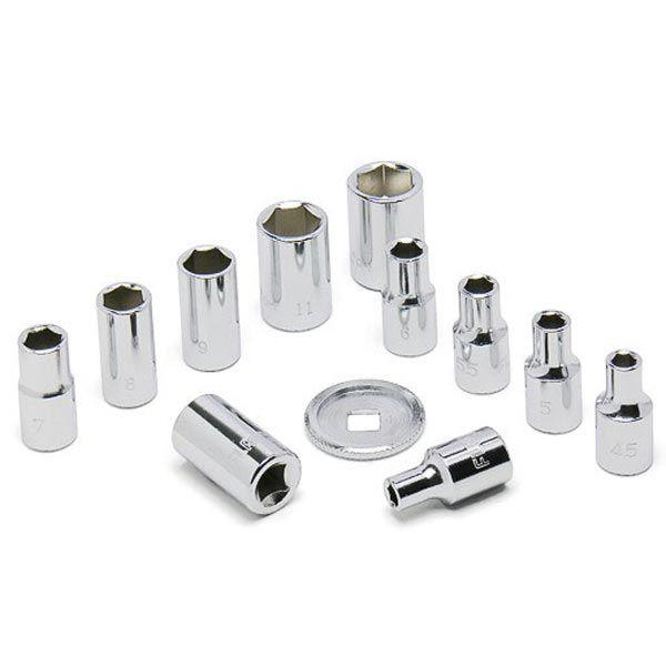 1/4quot;(6.3mm) ソケットレンチセット 19ピース 永久保証 STRAIGHT/10-2203 (FLAG/フラッグ)|整備工具のストレート|01