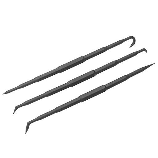 オーリングピックツールセット プラスチック製 3ピース STRAIGHT/19