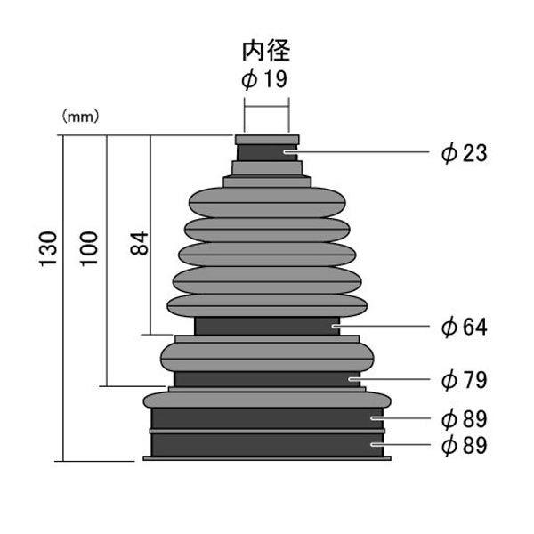 等速ジョイントブーツ ユニバーサルタイプ STRAIGHT/19-621 (STRAIGHT/ストレート)｜straight-toolcompany｜02