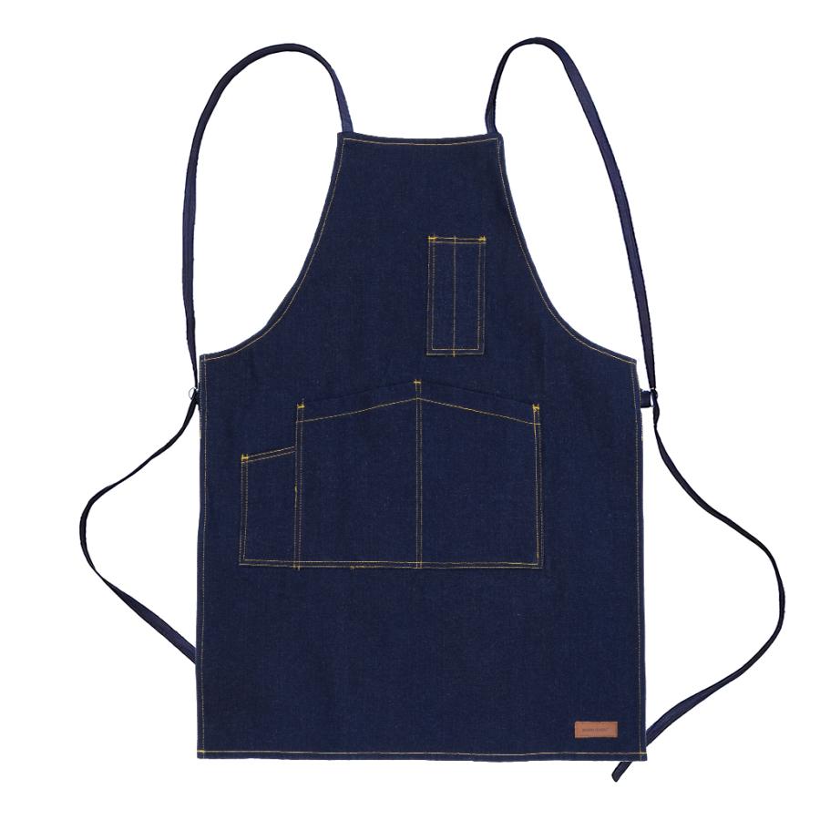 UNI WORLD(ユニワールド) デニムエプロン タスキタイプ #545