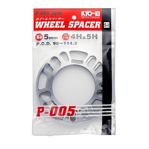 ピヨピヨスペーサー KYO-EI(協永産業) ホイールスペーサー 5mm(2枚) 4穴,5穴 P-005-2P