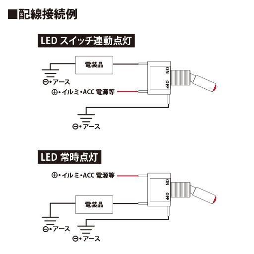 トグルスイッチ LED赤 20A STRAIGHT/35-3400 (STRAIGHT/ストレート)｜straight-toolcompany｜02