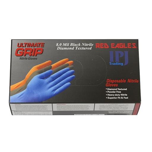 スーパーグリップグローブ ブラック XL (ULTIMATE-GRIP 使い捨てニトリルゴム手袋) STRAIGHT/36-809 (STRAIGHT/ストレート)|整備工具のストレート|02
