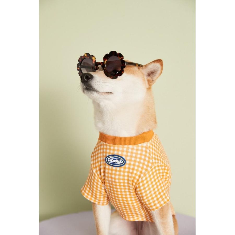 ドッグウェア Tシャツ ギンガムチェック 春夏 秋冬 犬服 小型犬 大型犬
