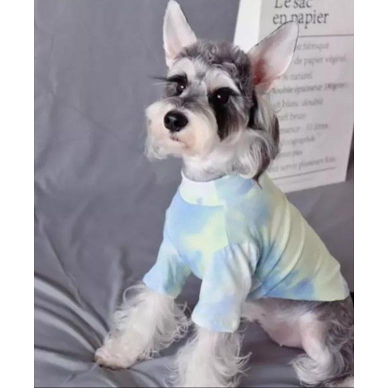 Tシャツ タイダイ 春夏 秋冬 犬 服 小型犬 お散歩 おしゃれ 重ね着