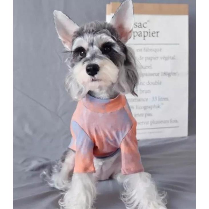 Tシャツ タイダイ 春夏 秋冬 犬 服 小型犬 お散歩 おしゃれ 重ね着