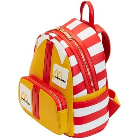 McDonald's マクドナルド Loungefly ロナルド ミニバックパック アメリカン 輸入雑貨 USA Ronald McDonald Double Strap Mini Backpack｜strangely｜02