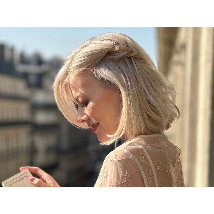 フィオナ フランシモン ヘアピン3色3本セット ベージュ キャメル フィオナ フランシモン ヘアピン3色3本セット ベージュ キャメル