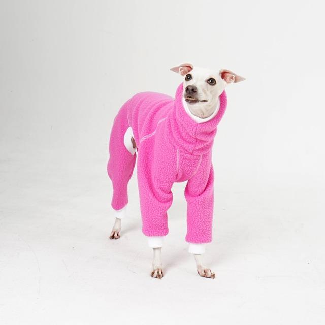 hosh イタグレ レーサー フリース ロンパース 犬 服 インポート ドッグ