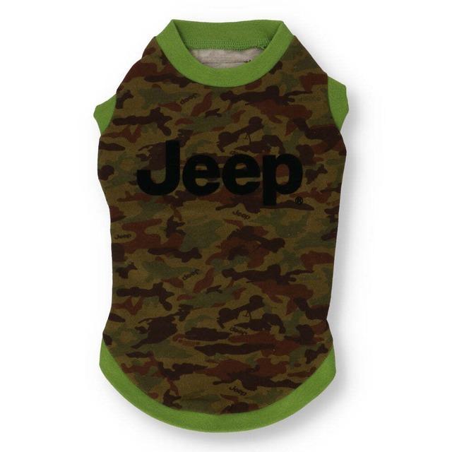 犬服 Tシャツ Jeep(R) フライスロゴ 迷彩 スウェット ペット服