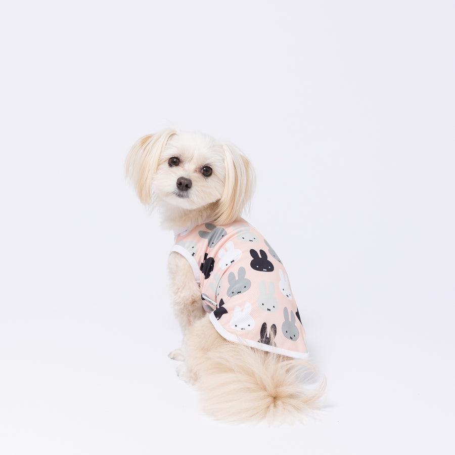 ミッフィー 公式 総柄 メッシュ タンクトップ Tシャツ 犬服 夏服