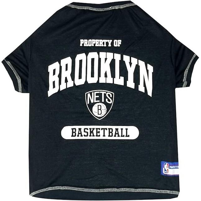 PETS FIRST NBA【BROOKLYN NETS】 プロバスケットボール オフィシャル ライセンス ペット用 Tシャツ ブルックリン