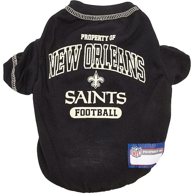 PETS FIRSTNFL オフィシャル ライセンス アメフト スーパーボウル セインツ ペット用 Tシャツ Dog&Cat TShirt