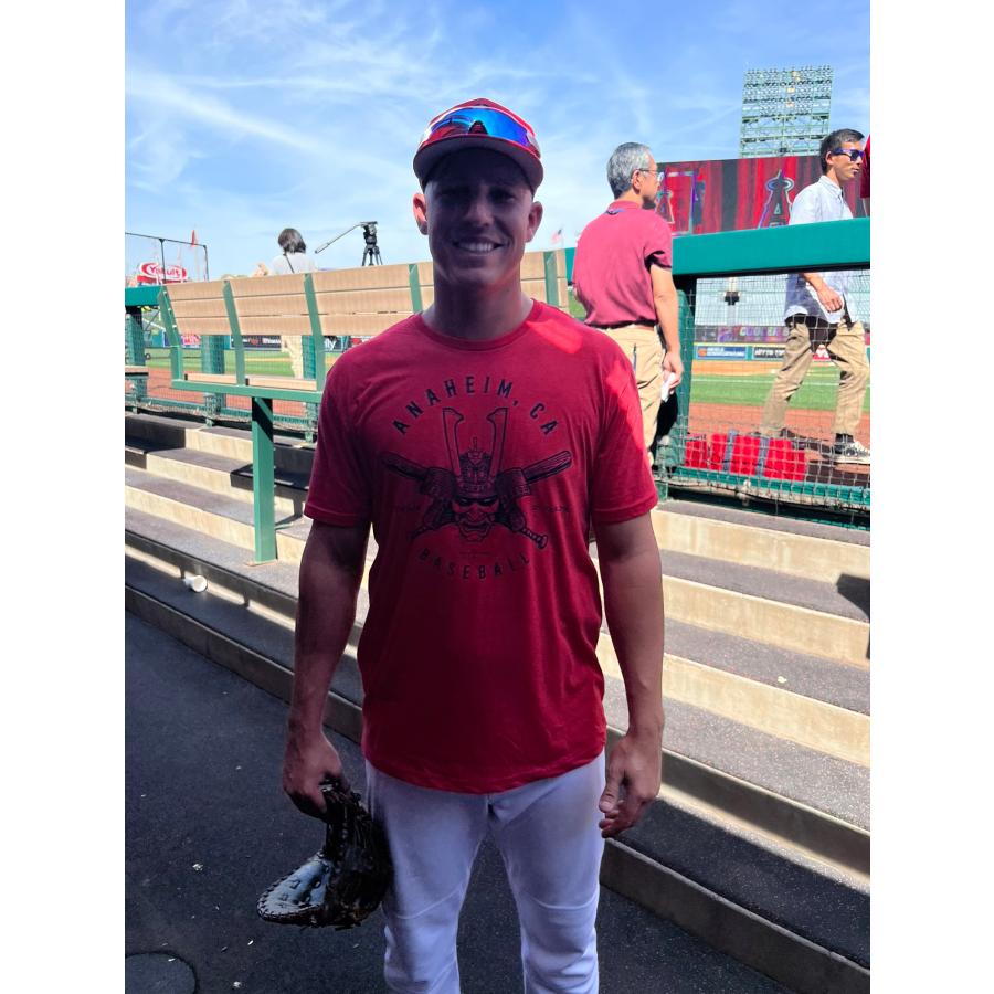 MLBPAオフィシャル 海外取寄 アナハイム サムライ 兜 Tシャツ MLBPAオフィシャル 海外取寄 アナハイム サムライ 兜 Tシャツ