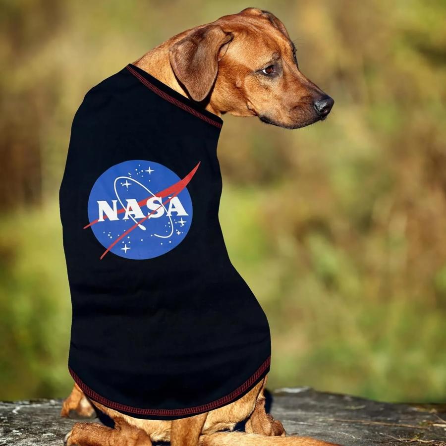 NASA オフィシャル ライセンス 航空宇宙局 宇宙 ロゴ入り ギャラクシー ペット用 Tシャツ Dog&Cat Mesh Tshirt |  | 02