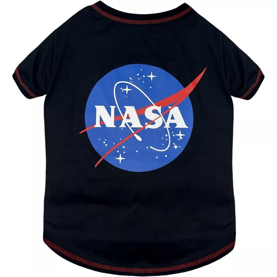 NASA オフィシャル ライセンス 航空宇宙局 宇宙 ロゴ入り ギャラクシー ペット用 Tシャツ Dog&Cat Mesh Tshirt |  | 01