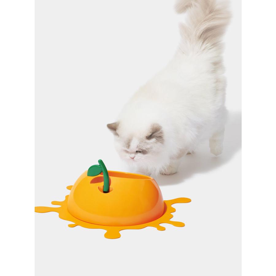 VETRESKA ベトレスカ ジューシータンジェリン ペットボウル スプーン マット 3点セット 犬猫 ペット用品 デザイナーズ 海外取寄 JUICY TANGERINE PET BOWL SET_5