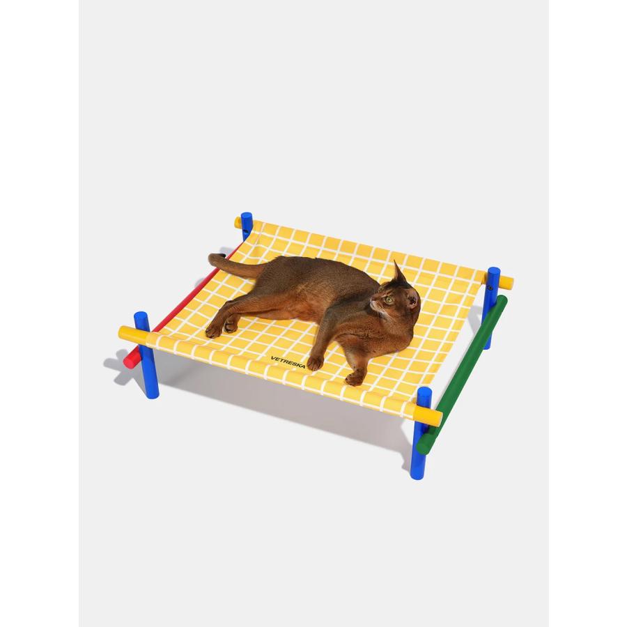 VETRESKA ベトレスカ MoMA クロマ ペット用ベッド ドット柄 犬猫 ペット用品 デザイナーズ 海外取寄 CHROMA ELEVATED PET BED YELLOW_3