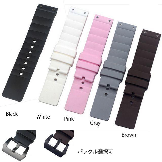 カルティエ Cartier サントス santos 100 用 社外互換品 ラバー ベルト 23mm カルティエ Cartier サントス santos 100 用 社外互換品 ラバー ベルト 23mm
