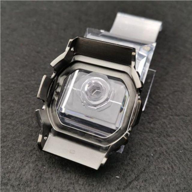 G-SHOCKカスタム用 互換汎用品 316Lステンレス ケースベルトセット DW-5600 GW-M5610 G-5600 G-5000 メタリックグレー｜strap24jp｜04