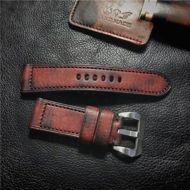 パネライ PANERAI 用 ハンドメイド 本革 レザー 高品質 バンド