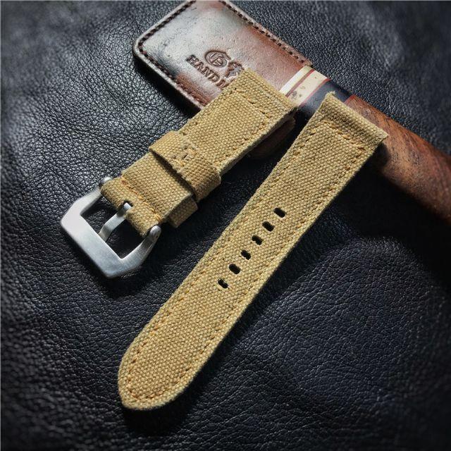 Panerai パネライ向け ハンドメイド スエード バンド カーキ 18 19 20 21 22 23 24 26 28mm｜strap24jp｜04