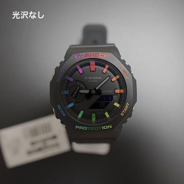 G-shock GA-2100RGB カシオークカスタマイズブラックレインボー 楽天市場】G-shock GA-2100RGB カシオーク カスタマイズ 蛍光
