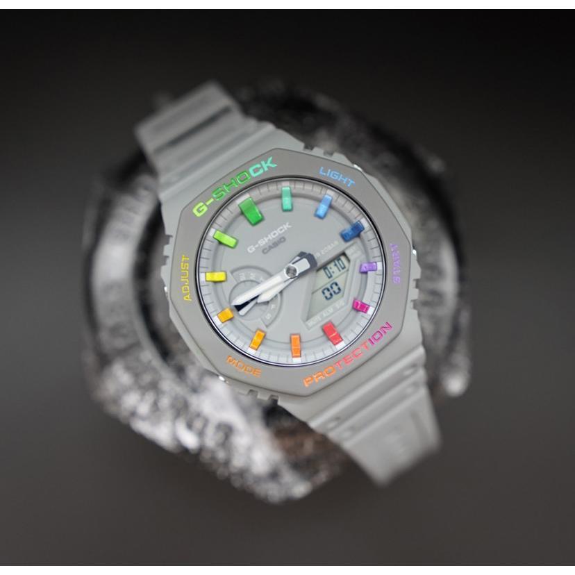 G-SHOCK カスタムします! G-shock Ga-2110 2100 レインボー G-SHOCK カスタムします! G-shock Ga-2110 2100 レインボー