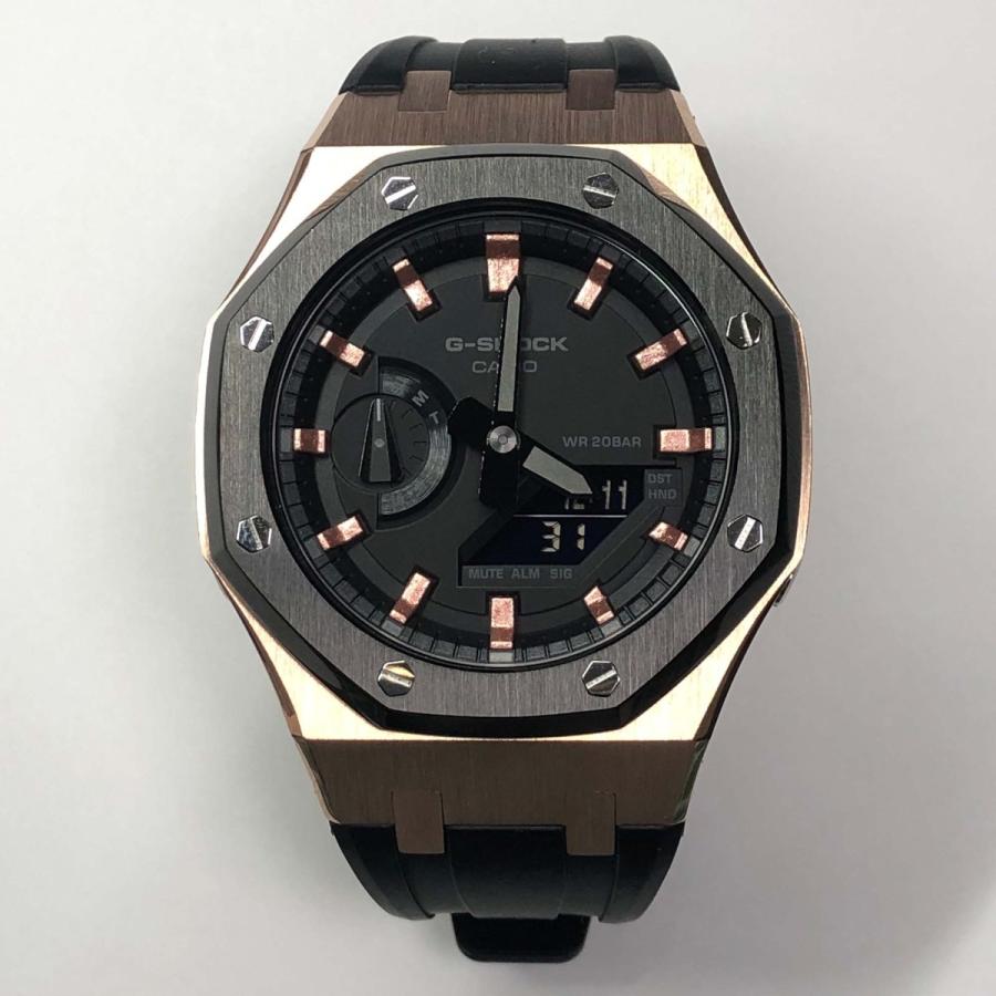 送料無料お手入れ要らず G-shock Ga2100-1A1 カシオーク カスタマイズ