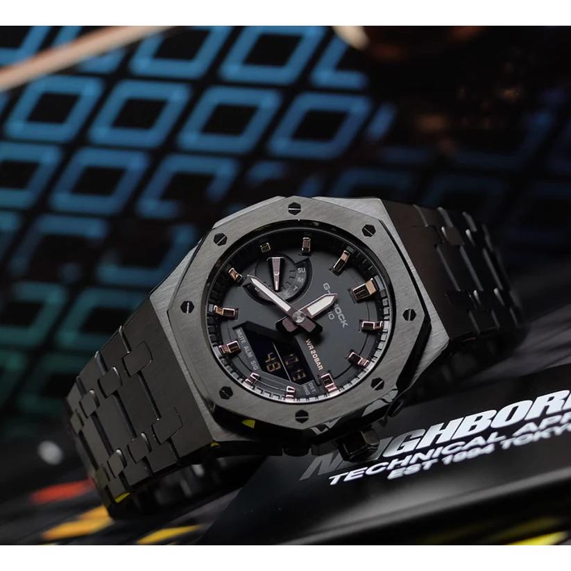 G-shock GMA-S2100-1A 　 小さめ  カシオーク　カスタムケース  ステンレスケース ストラップ　｜strap24jp｜08