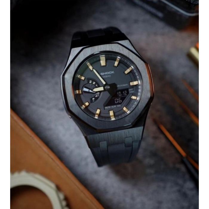 G-SHOCK G-shock Ga2100-1A1 カシオーク カスタムケース ゴールド 