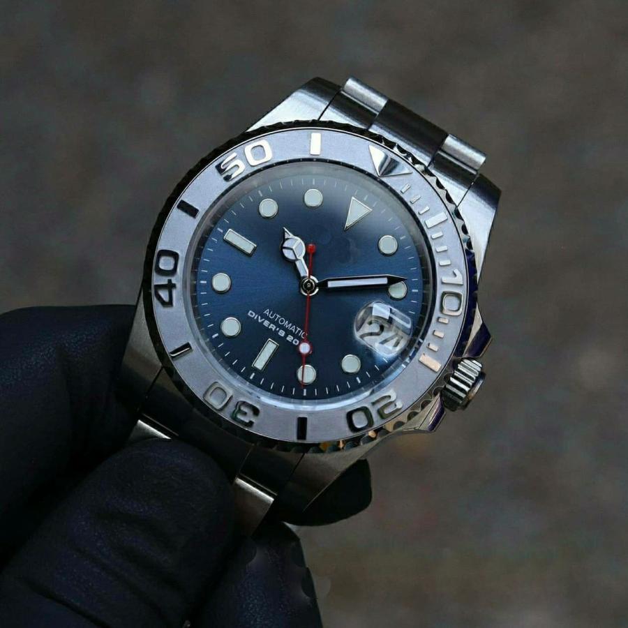 日本製NH35搭載 自動巻 MOD　サファイアガラス セラミックベゼル 新品 日本製NH35搭載 自動巻 MOD サファイアガラス セラミックベゼル