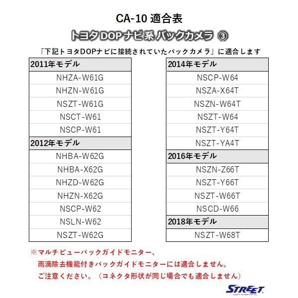 トヨタ純正 バックカメラ接続用 変圧ユニット ストリート CA-10｜strasse-ec｜09