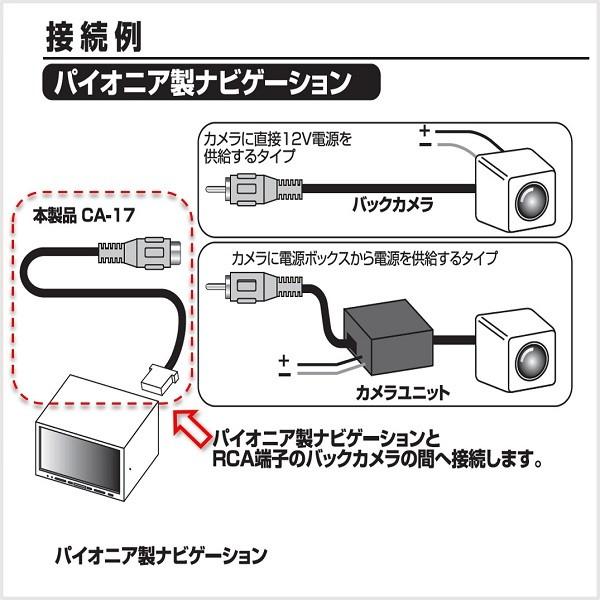 STREET（ストリート） パイオニア サイバーナビ用 バックカメラ RCA